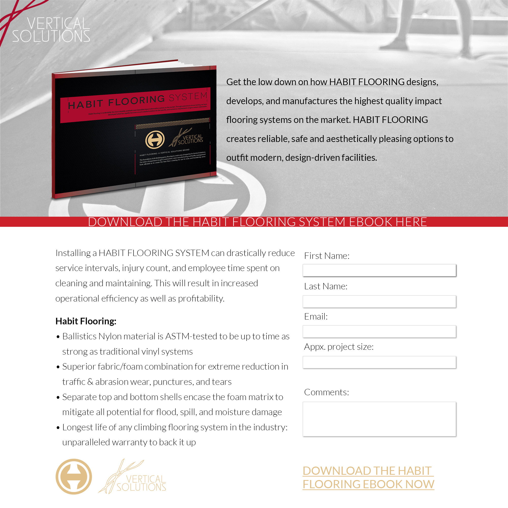 Vertical Solutions Landing Page Indoor Climbing Habit